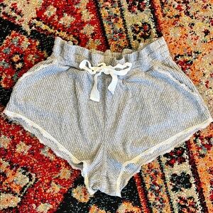 Abercrombie and Fitch Gray Shorts with White Lace